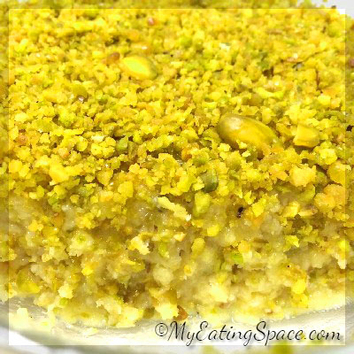 Khoa pudding, yummy sweet #pudding made from milk and pistachios