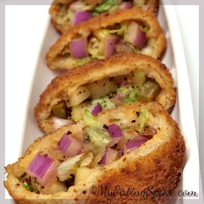 Vegetable stuffed, bread, crunchy snack, after-school snack, colorful snack easy preparation, Healthy, snack