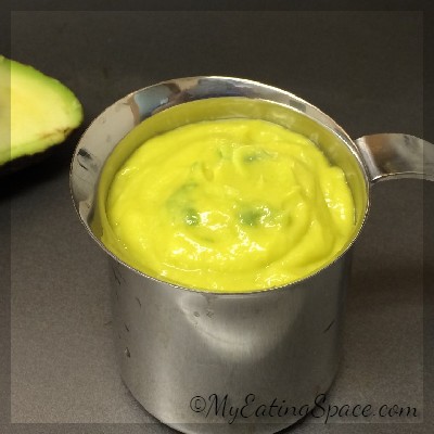 A simple and refreshingly healthy smoothie recipe made with mango and avocado