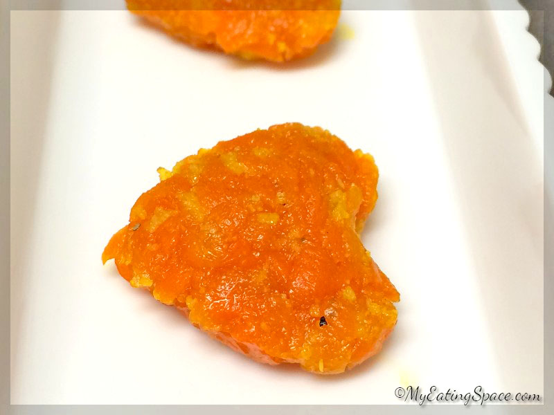 Homemade Valentine's day halwa heart, celebrate a healthy Valentine's day