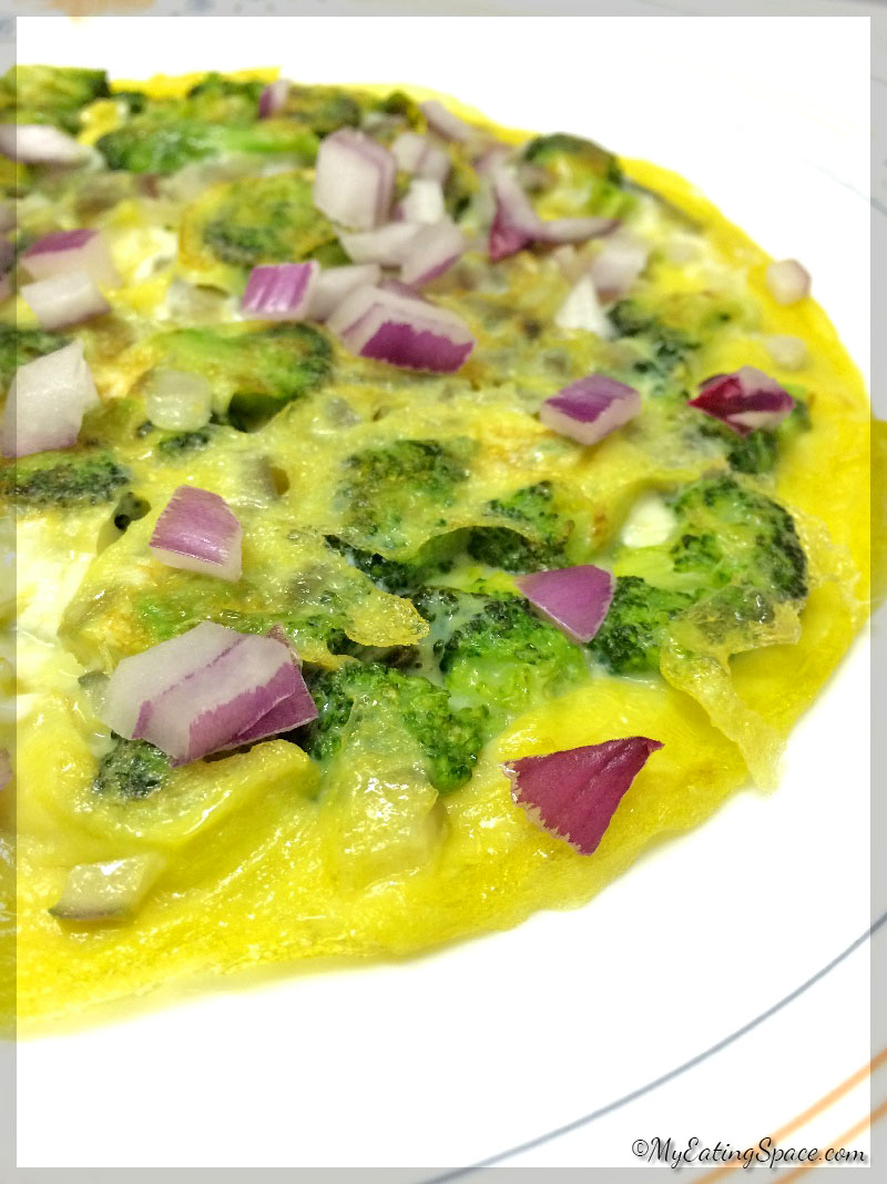 Broccoli Omelette How to Make Broccoli Omelet My Eating Space