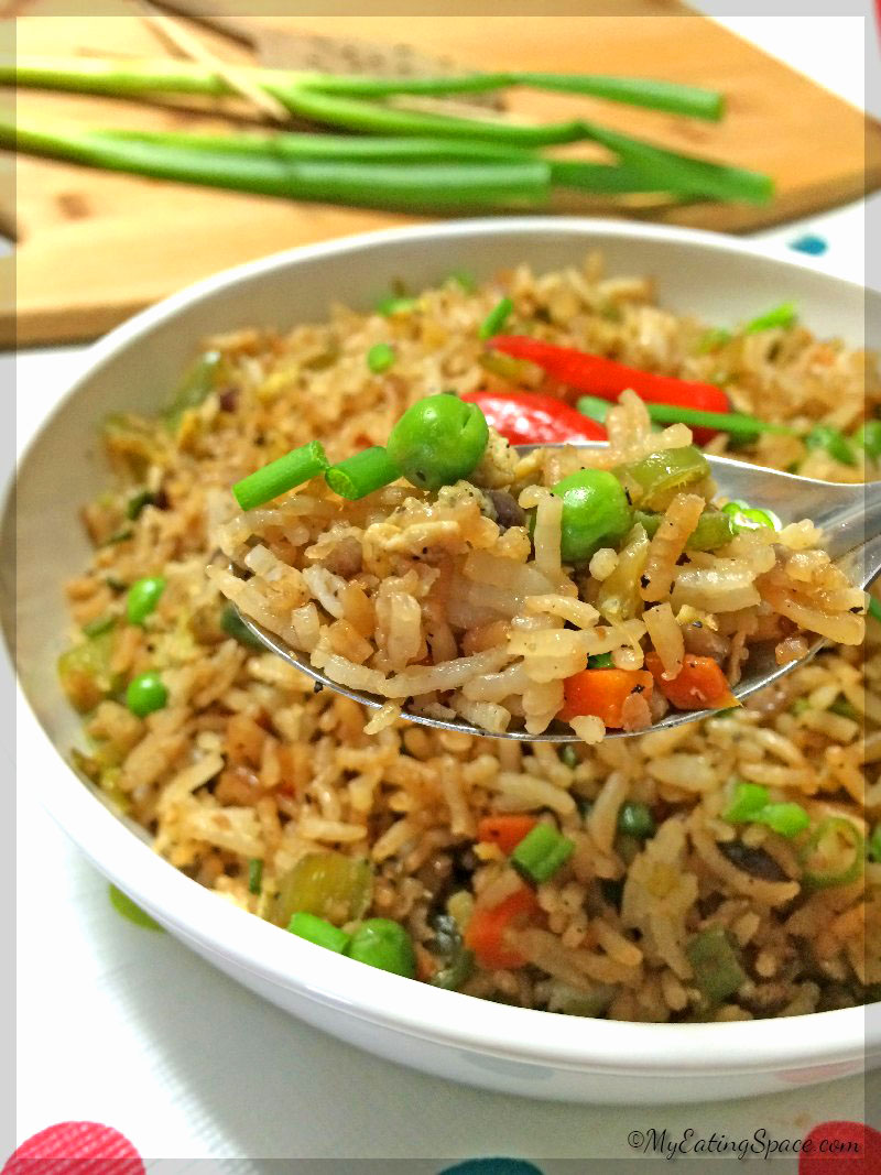 Special fried rice is a treat in a one-pot dish. They are perfect meals with all the healthy ingredients in a single plate. Colorful, nutritious and spicy in chinese style yet homemade.