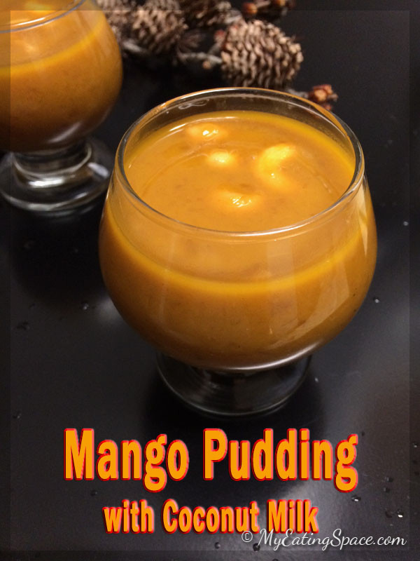 Mango pudding is a yummy delicious dessert made in Kerala style. They are known by the name mambazham (mango) prathaman (pudding made with coconut milk) or payasam or kheer. Watch the video of making this delicious mango pudding at myeatingspace.com