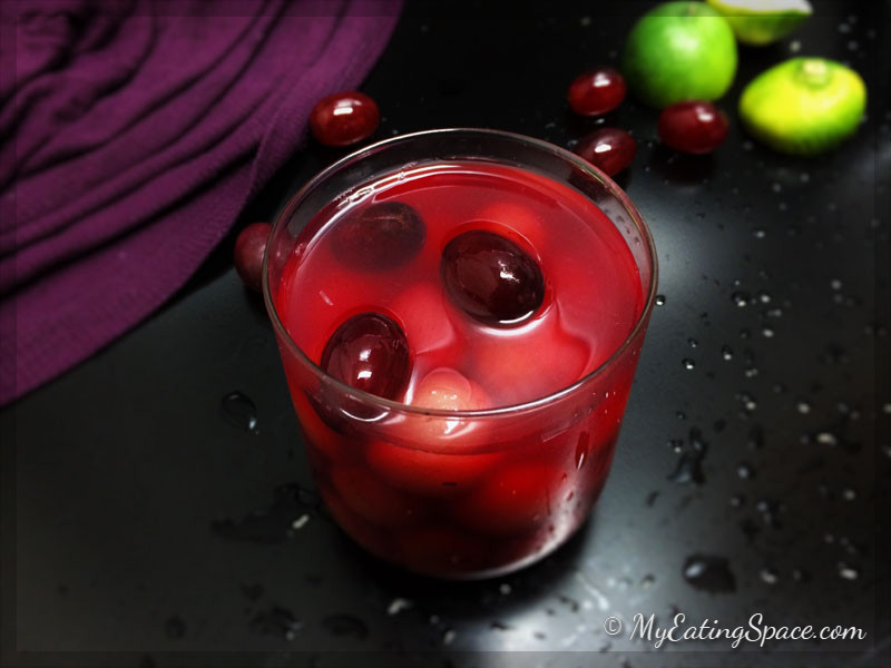 Grape limeade is a non alcoholic beverage you can serve for a spooky Halloween as well as a Peace filled Thanksgiving get-together. This colorful drink is also kid-friendly. This healthy homemade limeade is a great pair with any savory dish. Get more healthy recipes at myeatingspace.com