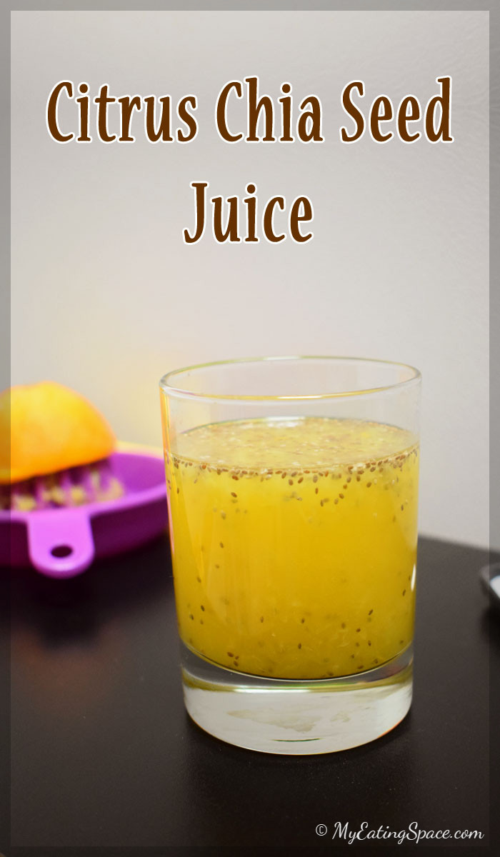 Chia seed citrus juice is a miracle health elixir and energy boosting drink that can be called a super juice. They are purely vegan and very refreshing. Get more recipes at myeatingspace.com