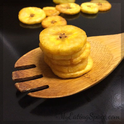 Fried plantain chips known as kaya varuthath or ethakka upperi is the most popular crackers in Kerala. The popularity of the snack increases during the Onam season as it is one of the main items in Sadya. These homemade plantain chips are so addictive and outstanding. They are so easy to make at home.
