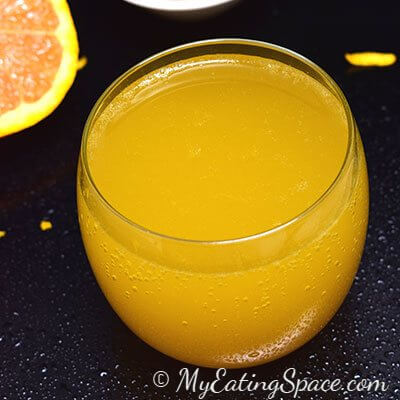 Homemade orange seltzer is a candied syrup soda made with real orange. No artificial flavor or colors used. This makes a candy-like refreshing summer drink. More recipes at http://myeatingspace.com/